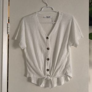 Basics Bundle: Black L/S + White S/S cute white T